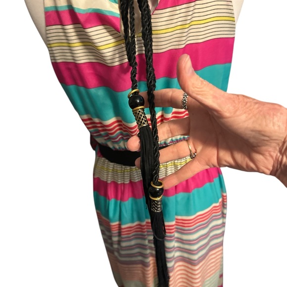 Gibson Latimet Striped Multicolor Sleeveless Dress - Picture 5 of 6